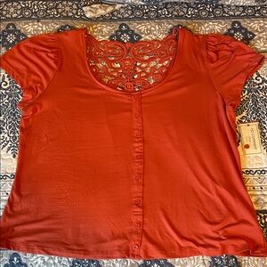 Burnt Orange Top, NWT